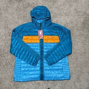 Cotopaxi Capa Jacket Mens 3XL Gulf Poolside Blue Insulated Hooded Lightweight